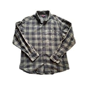 Wolverine Green Plaid Cotton Button Down Shirt